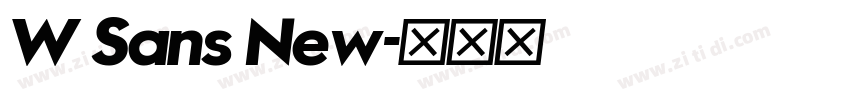 W Sans New字体转换 W Sans New字体转换